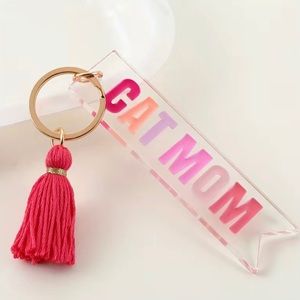 “Cat Mom”  Keychain